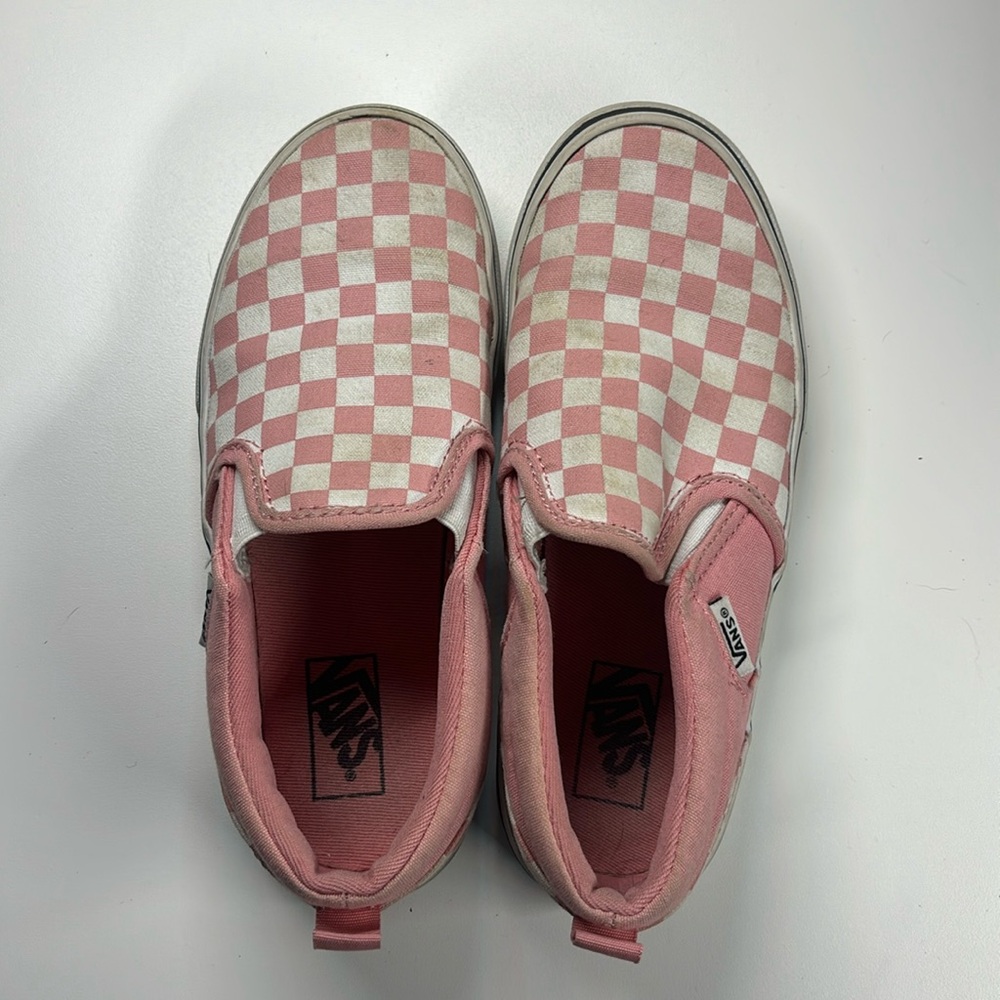 Vans Pink Checkered Slip‎ On